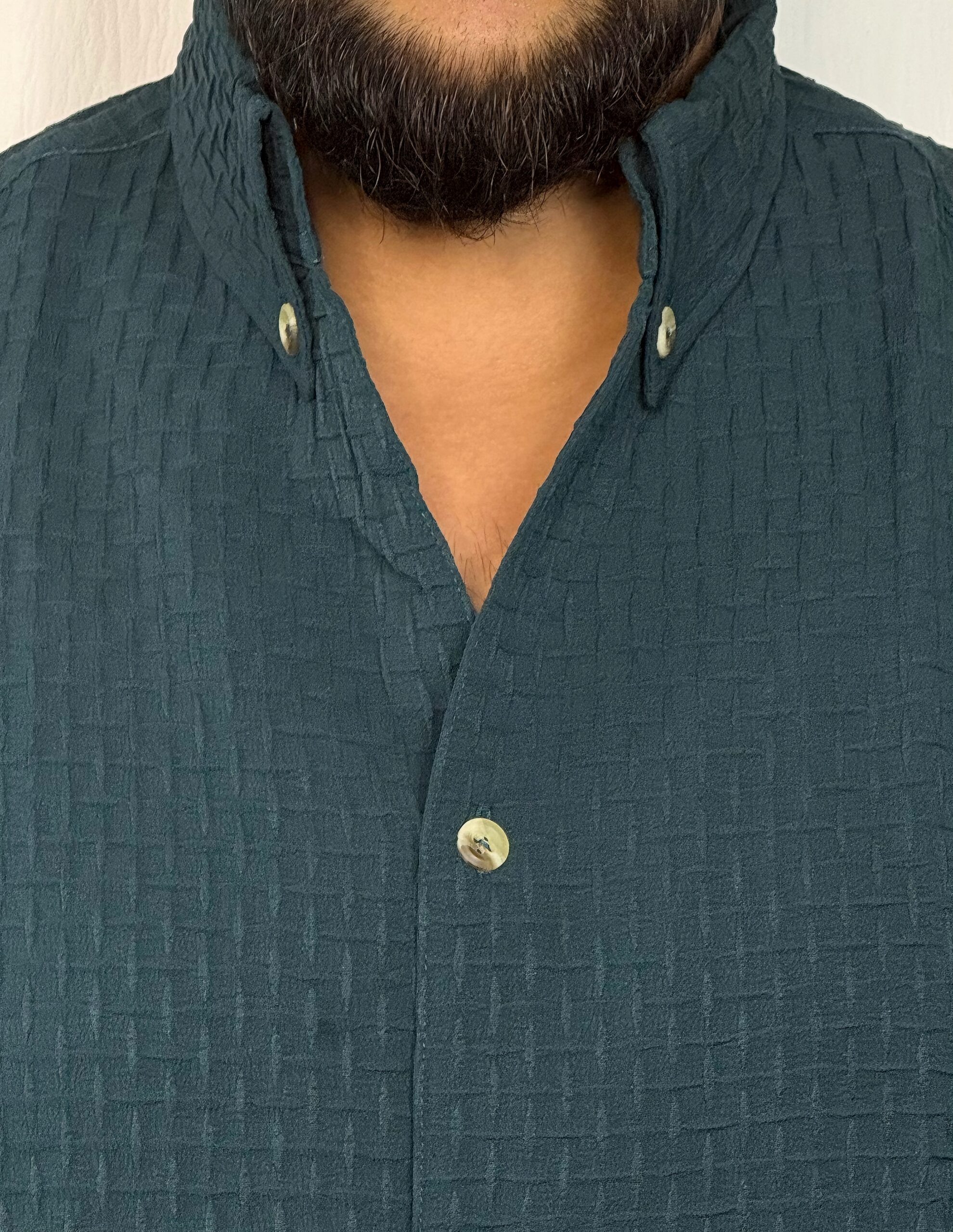 Malaysian V Collar Box Design Deep Green - Image 2